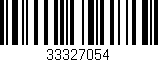 Código de barras (EAN, GTIN, SKU, ISBN): '33327054'