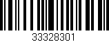 Código de barras (EAN, GTIN, SKU, ISBN): '33328301'