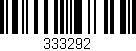 Código de barras (EAN, GTIN, SKU, ISBN): '333292'