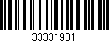 Código de barras (EAN, GTIN, SKU, ISBN): '33331901'