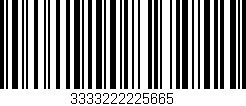 Código de barras (EAN, GTIN, SKU, ISBN): '3333222225665'