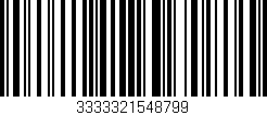 Código de barras (EAN, GTIN, SKU, ISBN): '3333321548799'