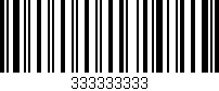 Código de barras (EAN, GTIN, SKU, ISBN): '333333333'