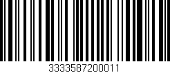 Código de barras (EAN, GTIN, SKU, ISBN): '3333587200011'