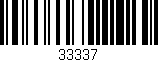 Código de barras (EAN, GTIN, SKU, ISBN): '33337'