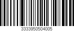Código de barras (EAN, GTIN, SKU, ISBN): '3333950504005'