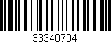 Código de barras (EAN, GTIN, SKU, ISBN): '33340704'