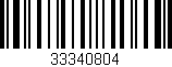 Código de barras (EAN, GTIN, SKU, ISBN): '33340804'