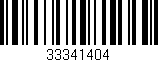 Código de barras (EAN, GTIN, SKU, ISBN): '33341404'