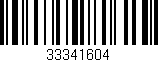 Código de barras (EAN, GTIN, SKU, ISBN): '33341604'