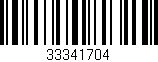 Código de barras (EAN, GTIN, SKU, ISBN): '33341704'