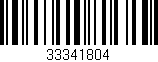Código de barras (EAN, GTIN, SKU, ISBN): '33341804'