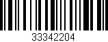 Código de barras (EAN, GTIN, SKU, ISBN): '33342204'