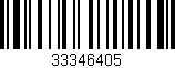 Código de barras (EAN, GTIN, SKU, ISBN): '33346405'