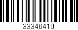 Código de barras (EAN, GTIN, SKU, ISBN): '33346410'