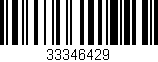 Código de barras (EAN, GTIN, SKU, ISBN): '33346429'