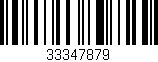 Código de barras (EAN, GTIN, SKU, ISBN): '33347879'