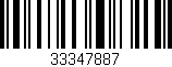 Código de barras (EAN, GTIN, SKU, ISBN): '33347887'