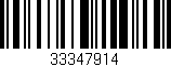 Código de barras (EAN, GTIN, SKU, ISBN): '33347914'