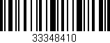 Código de barras (EAN, GTIN, SKU, ISBN): '33348410'