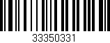 Código de barras (EAN, GTIN, SKU, ISBN): '33350331'