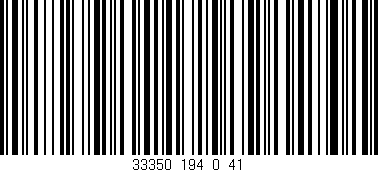 Código de barras (EAN, GTIN, SKU, ISBN): '33350_194_0_41'