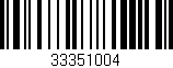 Código de barras (EAN, GTIN, SKU, ISBN): '33351004'