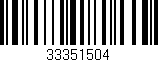Código de barras (EAN, GTIN, SKU, ISBN): '33351504'