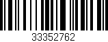 Código de barras (EAN, GTIN, SKU, ISBN): '33352762'