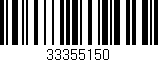 Código de barras (EAN, GTIN, SKU, ISBN): '33355150'