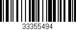 Código de barras (EAN, GTIN, SKU, ISBN): '33355494'