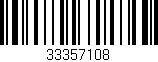 Código de barras (EAN, GTIN, SKU, ISBN): '33357108'