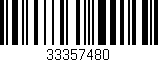 Código de barras (EAN, GTIN, SKU, ISBN): '33357480'