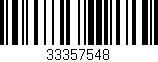 Código de barras (EAN, GTIN, SKU, ISBN): '33357548'