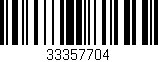 Código de barras (EAN, GTIN, SKU, ISBN): '33357704'