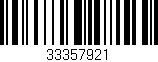 Código de barras (EAN, GTIN, SKU, ISBN): '33357921'