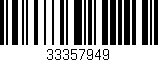 Código de barras (EAN, GTIN, SKU, ISBN): '33357949'
