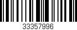 Código de barras (EAN, GTIN, SKU, ISBN): '33357996'