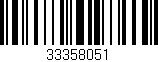 Código de barras (EAN, GTIN, SKU, ISBN): '33358051'