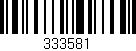 Código de barras (EAN, GTIN, SKU, ISBN): '333581'