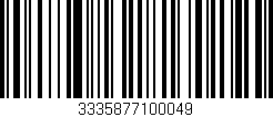 Código de barras (EAN, GTIN, SKU, ISBN): '3335877100049'