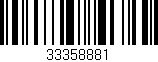 Código de barras (EAN, GTIN, SKU, ISBN): '33358881'