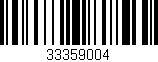 Código de barras (EAN, GTIN, SKU, ISBN): '33359004'