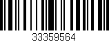 Código de barras (EAN, GTIN, SKU, ISBN): '33359564'