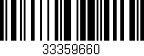 Código de barras (EAN, GTIN, SKU, ISBN): '33359660'