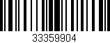 Código de barras (EAN, GTIN, SKU, ISBN): '33359904'