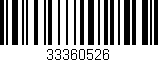 Código de barras (EAN, GTIN, SKU, ISBN): '33360526'