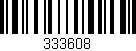 Código de barras (EAN, GTIN, SKU, ISBN): '333608'