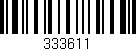 Código de barras (EAN, GTIN, SKU, ISBN): '333611'