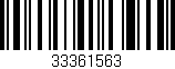 Código de barras (EAN, GTIN, SKU, ISBN): '33361563'
